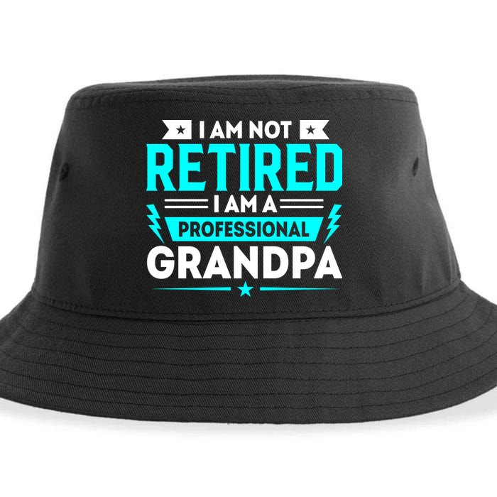 I'm Not Retired I'm A Professional Grandpa Sustainable Bucket Hat