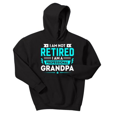 I'm Not Retired I'm A Professional Grandpa Kids Hoodie