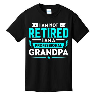 I'm Not Retired I'm A Professional Grandpa Kids T-Shirt