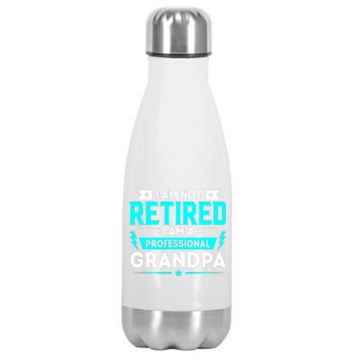 I'm Not Retired I'm A Professional Grandpa Stainless Steel Insulated Water Bottle