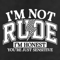 IM Not Rude Im Honest Snarky Sarcastic Funny 7 Panel Mesh Trucker Snapback Hat