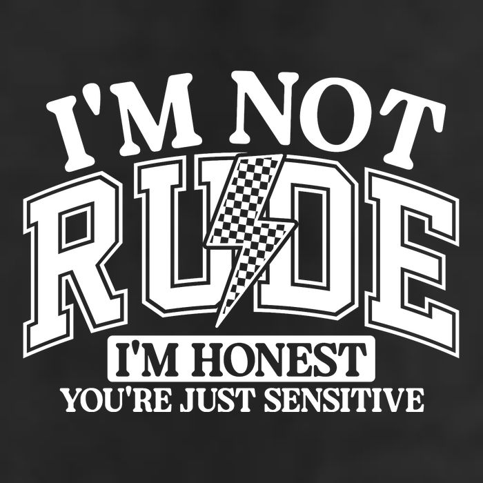 IM Not Rude Im Honest Snarky Sarcastic Funny 7 Panel Mesh Trucker Snapback Hat