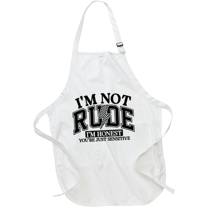 IM Not Rude Im Honest Snarky Sarcastic Funny Apron