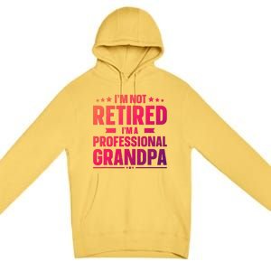 Im Not Retired Im A Professional Grandpa Cute Gift Father Day Gift Premium Pullover Hoodie