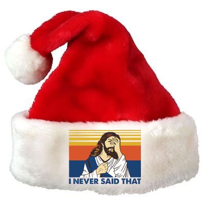 I Never Said That Funny Christian Church Jesus Music Funny Movie Cool Meme Premium Christmas Santa Hat