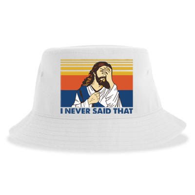 I Never Said That Funny Christian Church Jesus Music Funny Movie Cool Meme Sustainable Bucket Hat