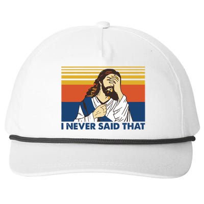 I Never Said That Funny Christian Church Jesus Music Funny Movie Cool Meme Snapback Five-Panel Rope Hat