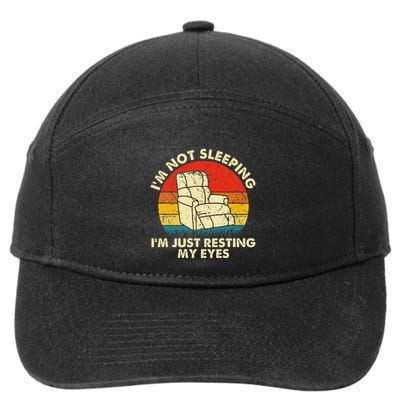IM Not Sleeping IM Just Resting My Eyes 7-Panel Snapback Hat