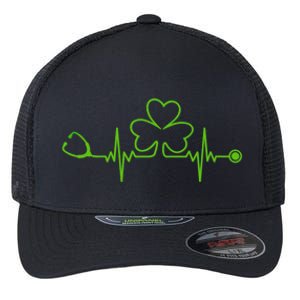 Irish Nurse St Patricks Day Shamrock Stethocsope Wo Flexfit Unipanel Trucker Cap