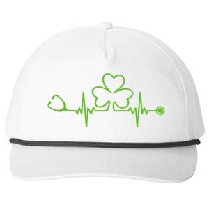 Irish Nurse St Patricks Day Shamrock Stethocsope Wo Snapback Five-Panel Rope Hat