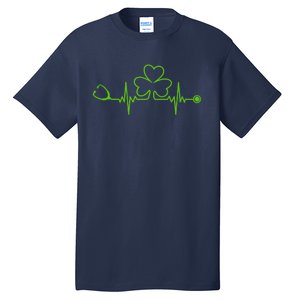 Irish Nurse St Patricks Day Shamrock Stethocsope Wo Tall T-Shirt