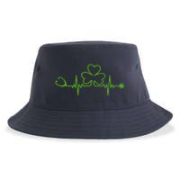 Irish Nurse St Patricks Day Shamrock Stethocsope Wo Sustainable Bucket Hat