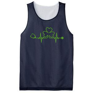 Irish Nurse St Patricks Day Shamrock Stethocsope Wo Mesh Reversible Basketball Jersey Tank