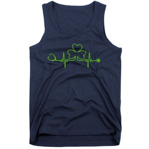 Irish Nurse St Patricks Day Shamrock Stethocsope Wo Tank Top