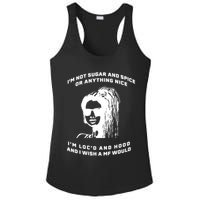 I'm Not Sugar And Spice Or Anything Nice I'm Loc'd And Hood Ladies PosiCharge Competitor Racerback Tank