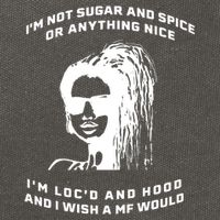 I'm Not Sugar And Spice Or Anything Nice I'm Loc'd And Hood Cotton Canvas Backpack