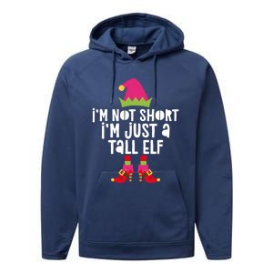 IM Not Short IM Just A Tall Elf Meaningful Gift Matching Christmas Meaningful Performance Fleece Hoodie