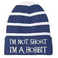 I'm Not Short, I'm A Hobbit Striped Beanie with Solid Band