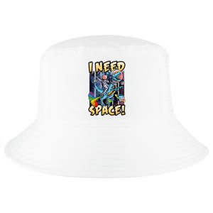 I Need Space Astronaut Riding A Blue Dinosaur In Space Cool Comfort Performance Bucket Hat