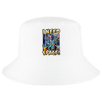 I Need Space Astronaut Riding A Blue Dinosaur In Space Cool Comfort Performance Bucket Hat