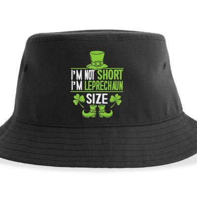 IM Not Short IM Leprechaun Size St. PatrickS Day Sustainable Bucket Hat