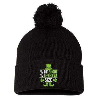 IM Not Short IM Leprechaun Size St. PatrickS Day Pom Pom 12in Knit Beanie