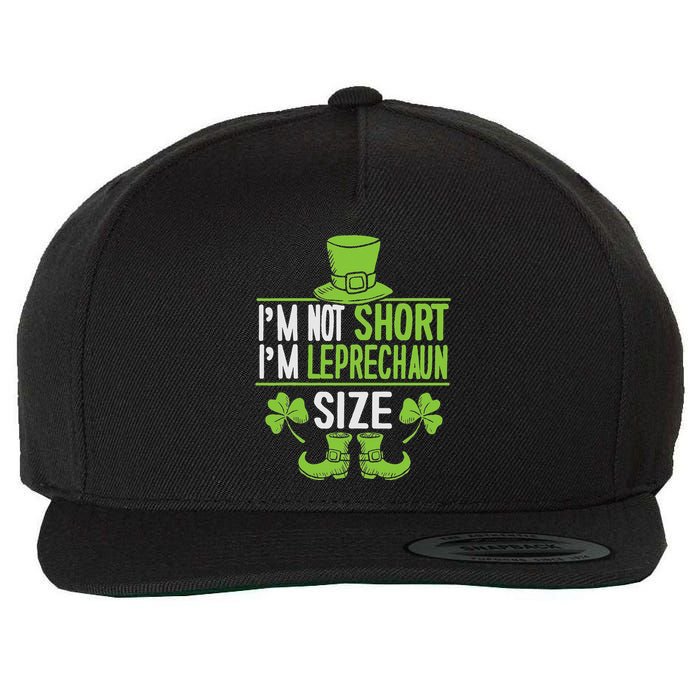 IM Not Short IM Leprechaun Size St. PatrickS Day Wool Snapback Cap