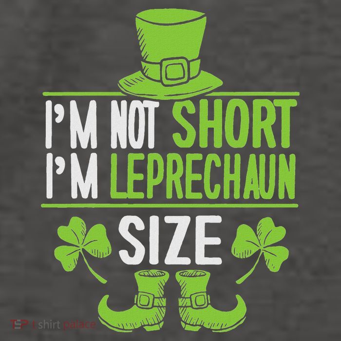 IM Not Short IM Leprechaun Size St. PatrickS Day Vector Backpack