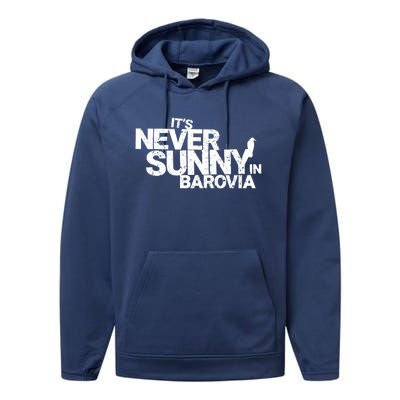 Its Never Sunny In Barovia Performance Fleece Hoodie