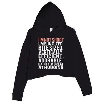 I'm Not Short I'm Fun Sized Crop Fleece Hoodie