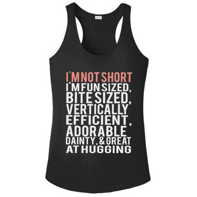 I'm Not Short I'm Fun Sized Ladies PosiCharge Competitor Racerback Tank