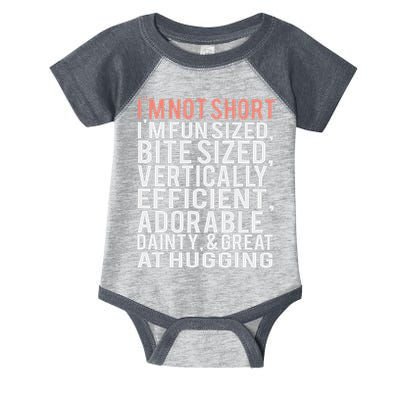 I'm Not Short I'm Fun Sized Infant Baby Jersey Bodysuit