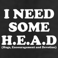 I Need Some Head Hugs Encouragement Devotion 7 Panel Mesh Trucker Snapback Hat