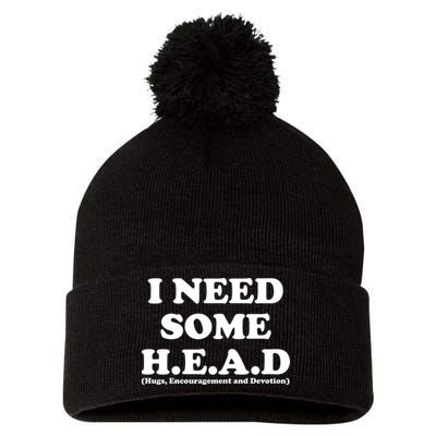 I Need Some Head Hugs Encouragement Devotion Pom Pom 12in Knit Beanie