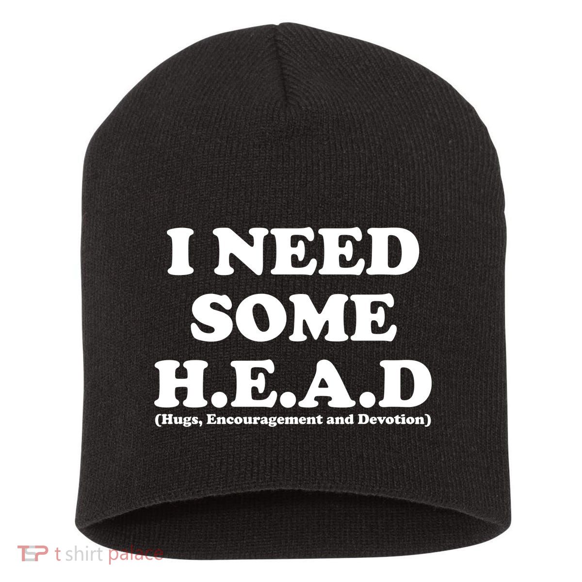 I Need Some Head Hugs Encouragement Devotion Short Acrylic Beanie