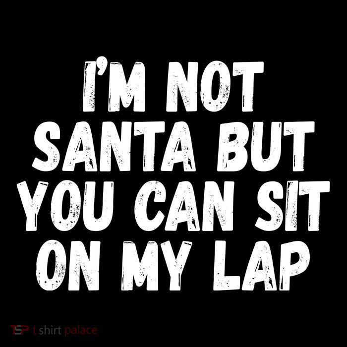 Im Not Santa But You Can Sit On My Lap Funny Ladies Essential Flowy Tank