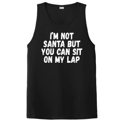 Im Not Santa But You Can Sit On My Lap Funny PosiCharge Competitor Tank