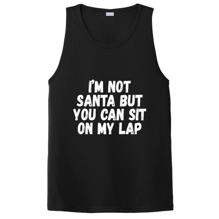 Im Not Santa But You Can Sit On My Lap Funny PosiCharge Competitor Tank