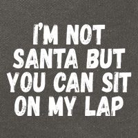 Im Not Santa But You Can Sit On My Lap Funny Cotton Canvas Backpack