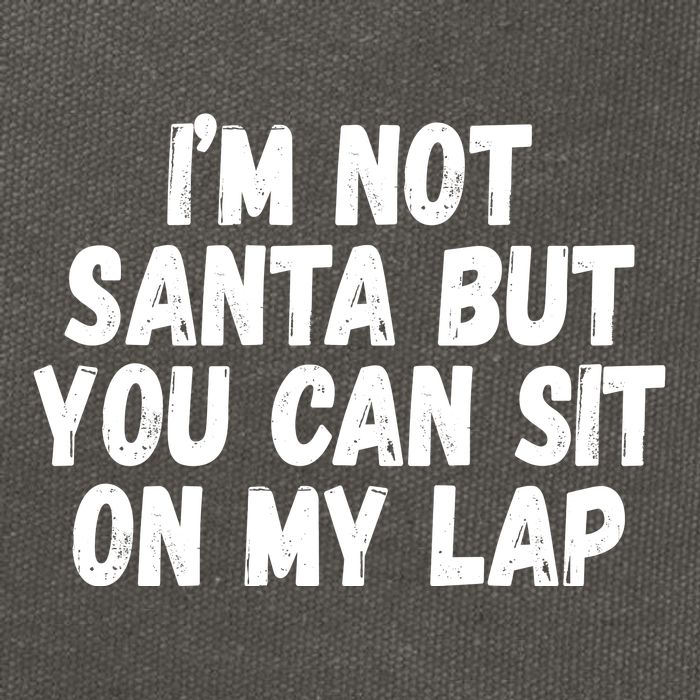 Im Not Santa But You Can Sit On My Lap Funny Cotton Canvas Backpack