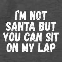 Im Not Santa But You Can Sit On My Lap Funny Vector Backpack