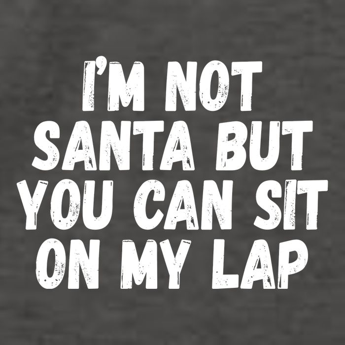 Im Not Santa But You Can Sit On My Lap Funny Vector Backpack