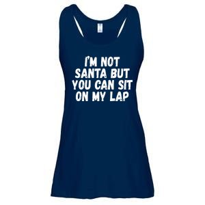 Im Not Santa But You Can Sit On My Lap Funny Ladies Essential Flowy Tank