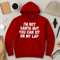 Im Not Santa But You Can Sit On My Lap Funny Hoodie