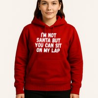 Im Not Santa But You Can Sit On My Lap Funny Hoodie