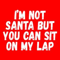 Im Not Santa But You Can Sit On My Lap Funny Sweatshirt