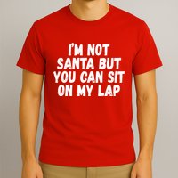 Im Not Santa But You Can Sit On My Lap Funny T-Shirt