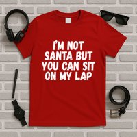 Im Not Santa But You Can Sit On My Lap Funny T-Shirt