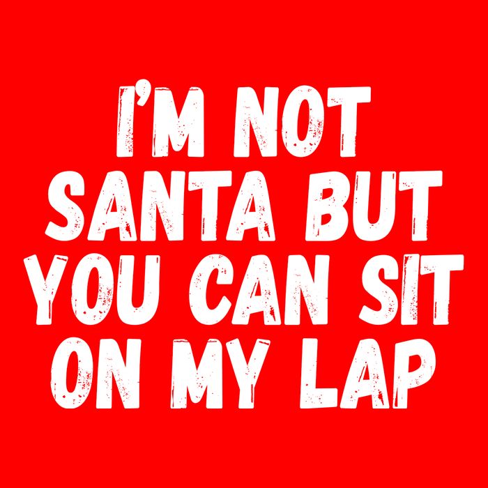 Im Not Santa But You Can Sit On My Lap Funny Tall T-Shirt