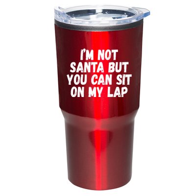 Im Not Santa But You Can Sit On My Lap Funny Tumbler